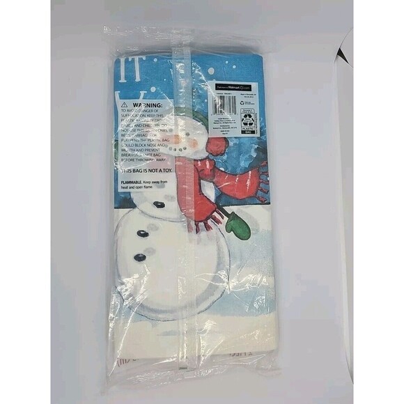 Let It Snow Snowman Christmas Paper Table Cover Use Photo Backdrop 54 × 84 Qty 3 - Picture 5 of 7